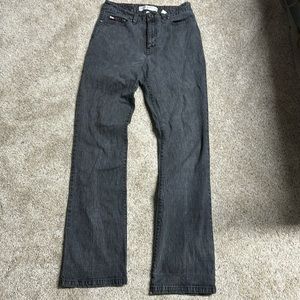 Tommy Hilfiger Women's Straight Leg Jeans - Dark Gray